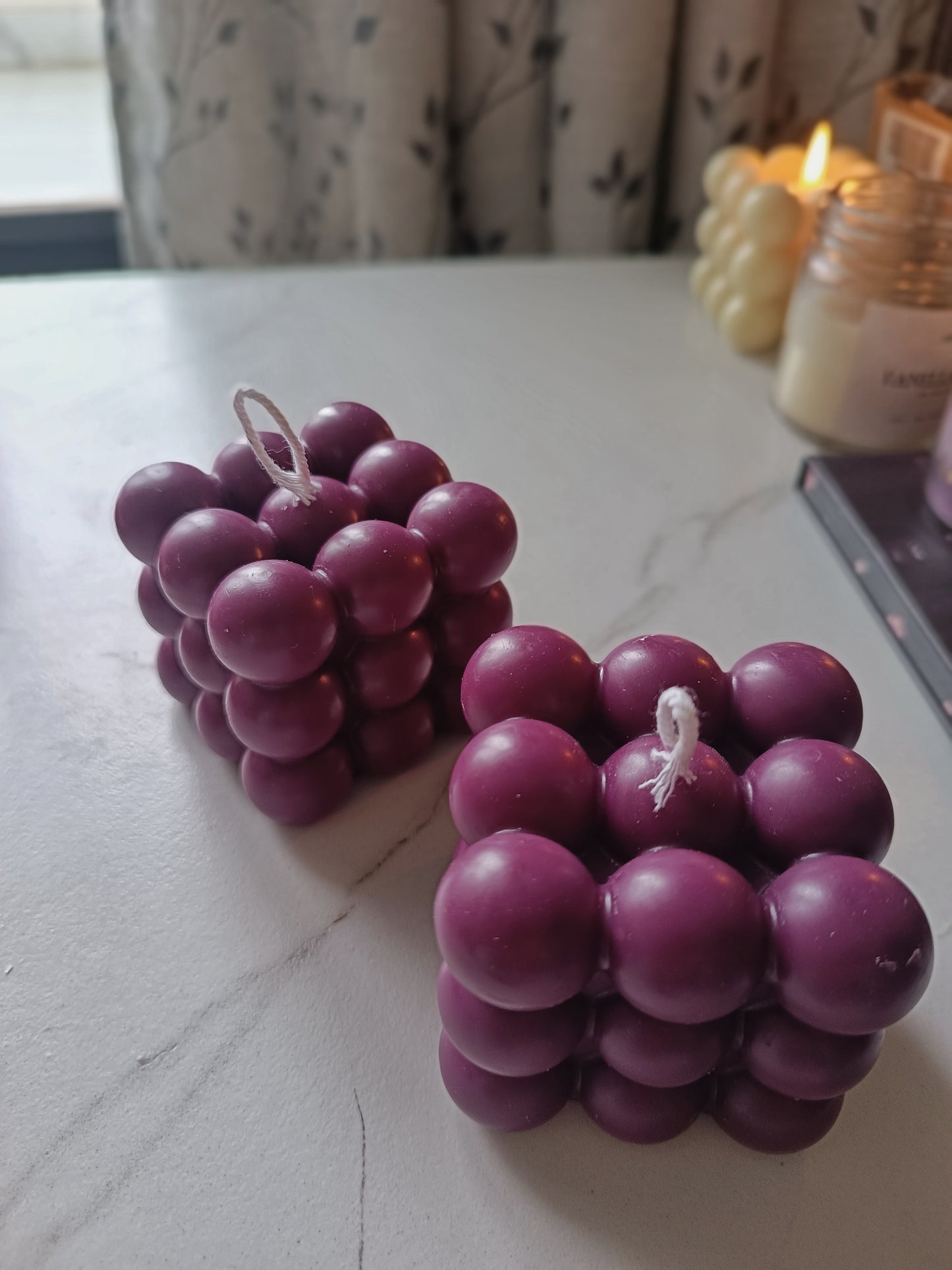 Purple Bubble Candles - 2